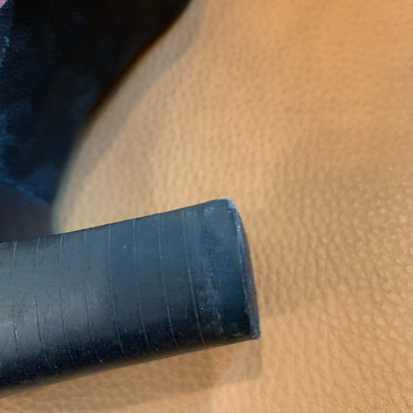 Red Leather Booties - Picture 7 of 8